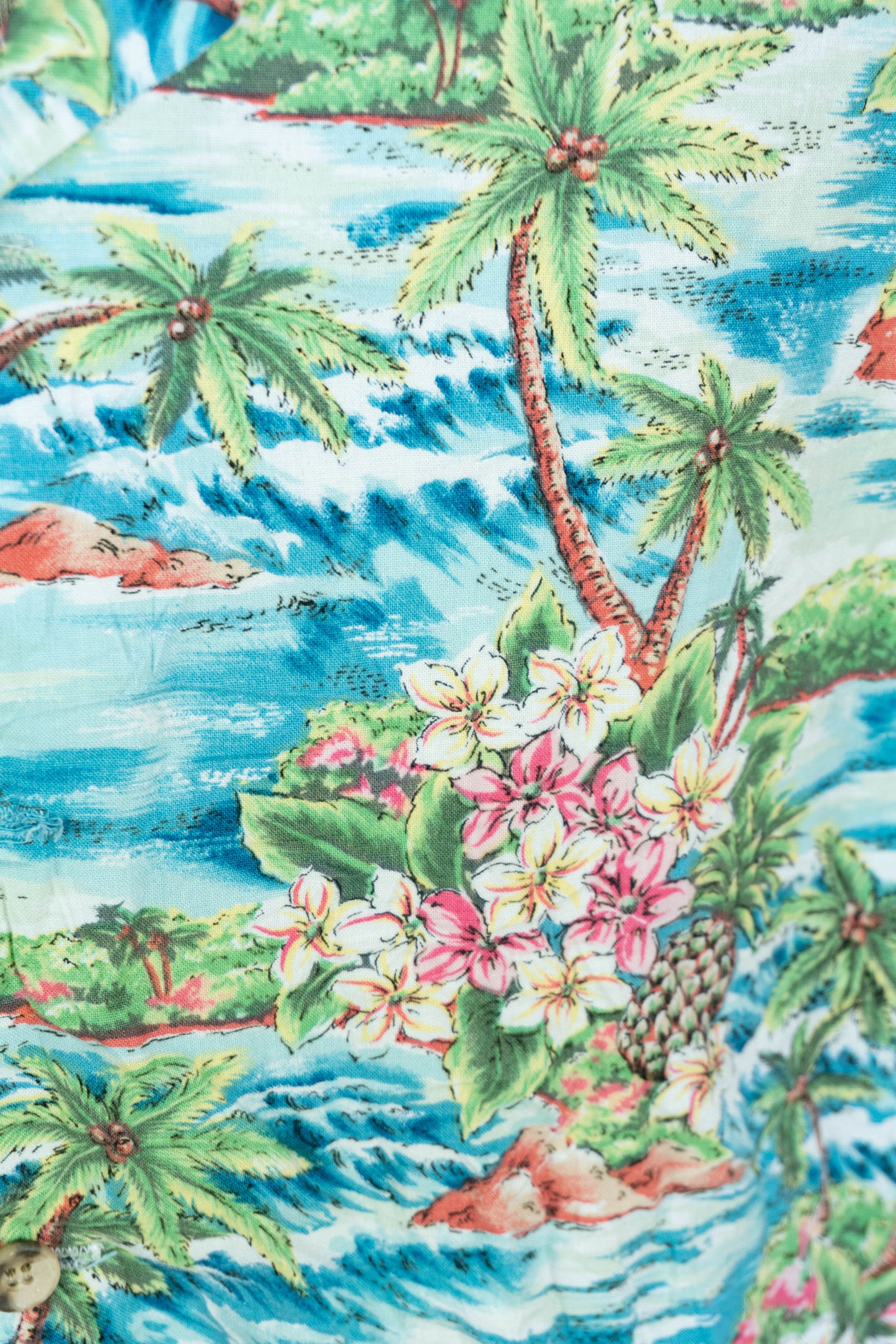 Camicia Hawaiana Americana Floreale "XL"