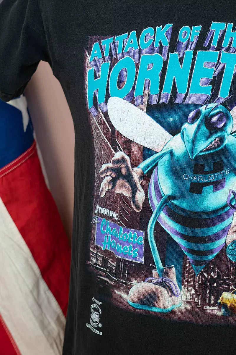T-Shirt Vintage Charlotte Hornets USA "M"