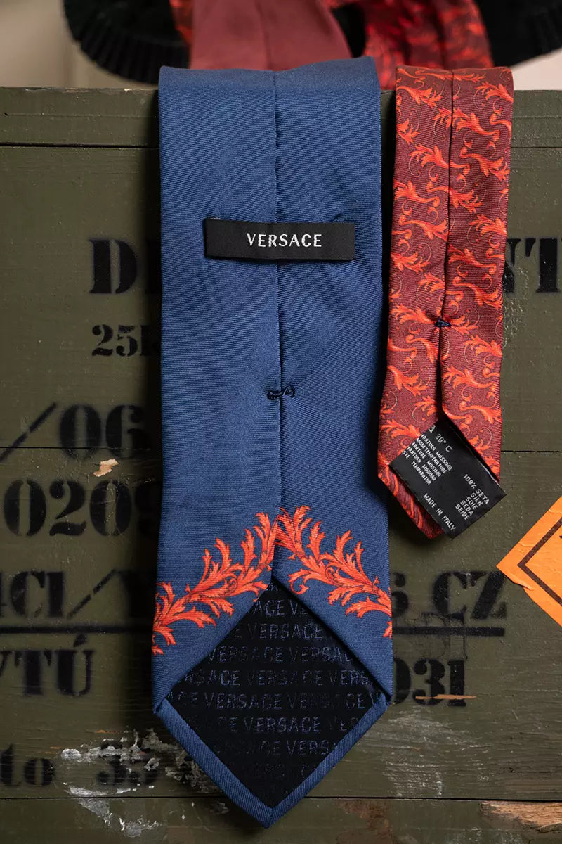 Cravatta Versace Foglie Acanto