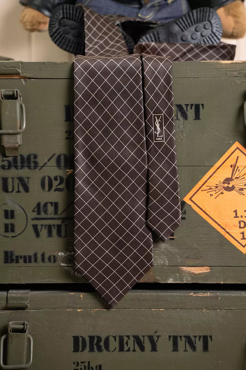 YVS Brown Tie