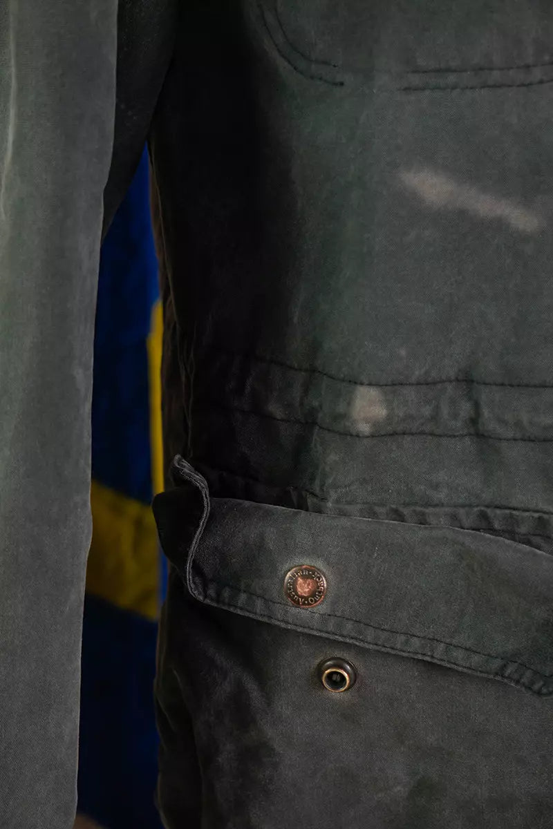 Outback Waxed Jacket Grey "M"