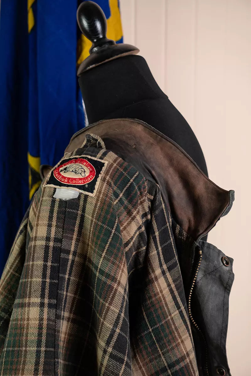 Outback Waxed Jacket Grey "M"