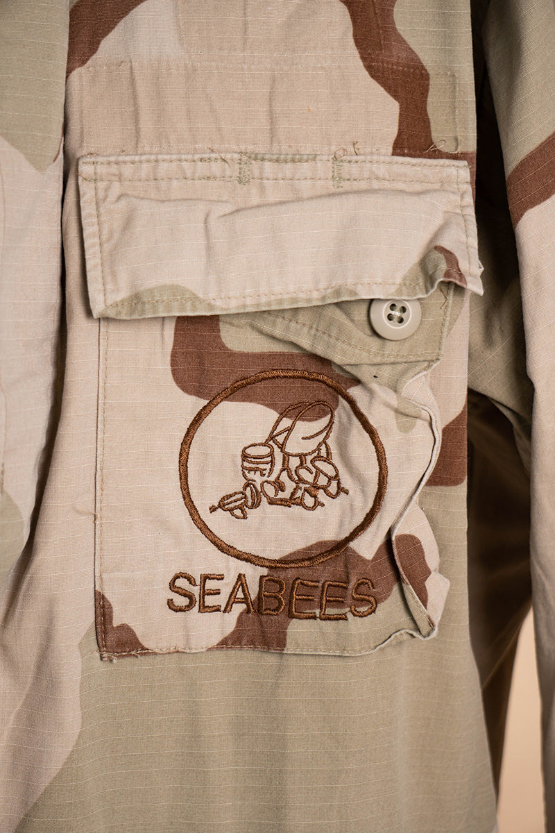 Camicia Us Army Mimetico Desertico Seabees "XL"