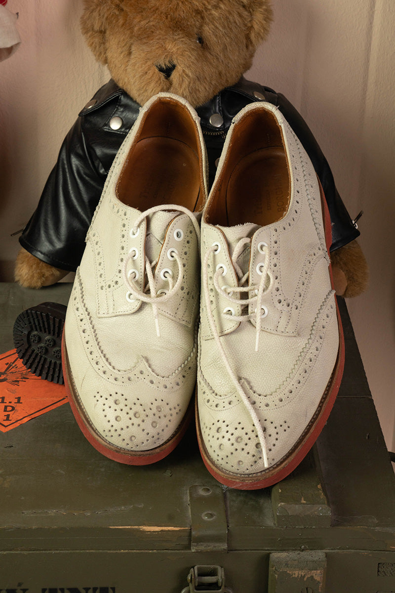 Scarpe Tricker's Derby Brogue Bianche - 9.5