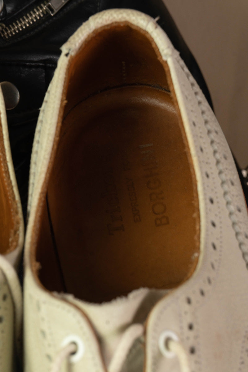 Scarpe Tricker's Derby Brogue Bianche - 9.5