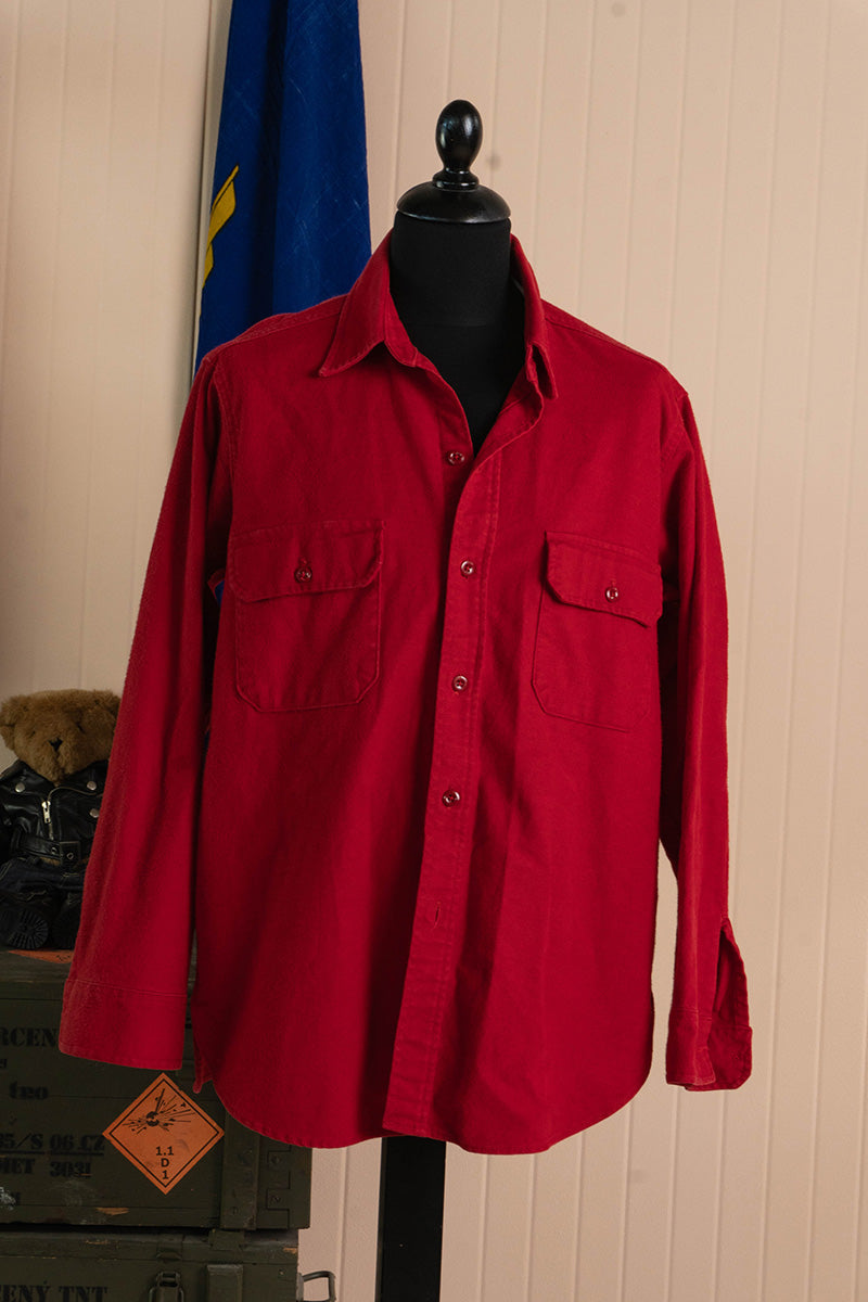 Camicia Overshirt Woolrich USA Rossa - XL