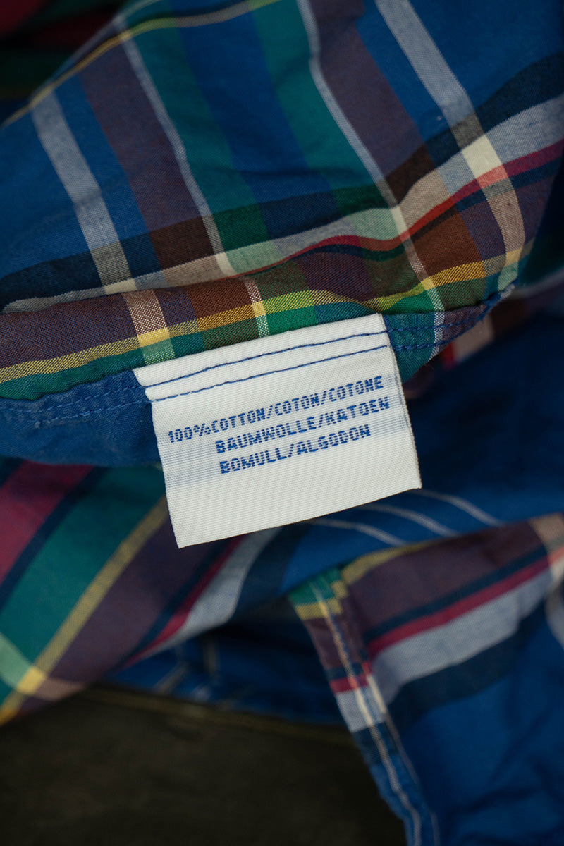 1990 Camicia Ralph Lauren A scacchi blu - L