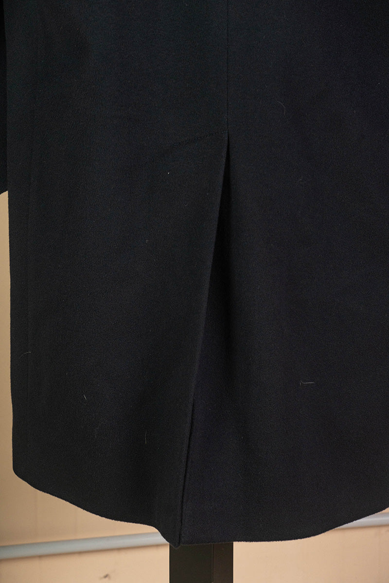 Cappotto Lungo Nero Lana di Piacenza - IT 54