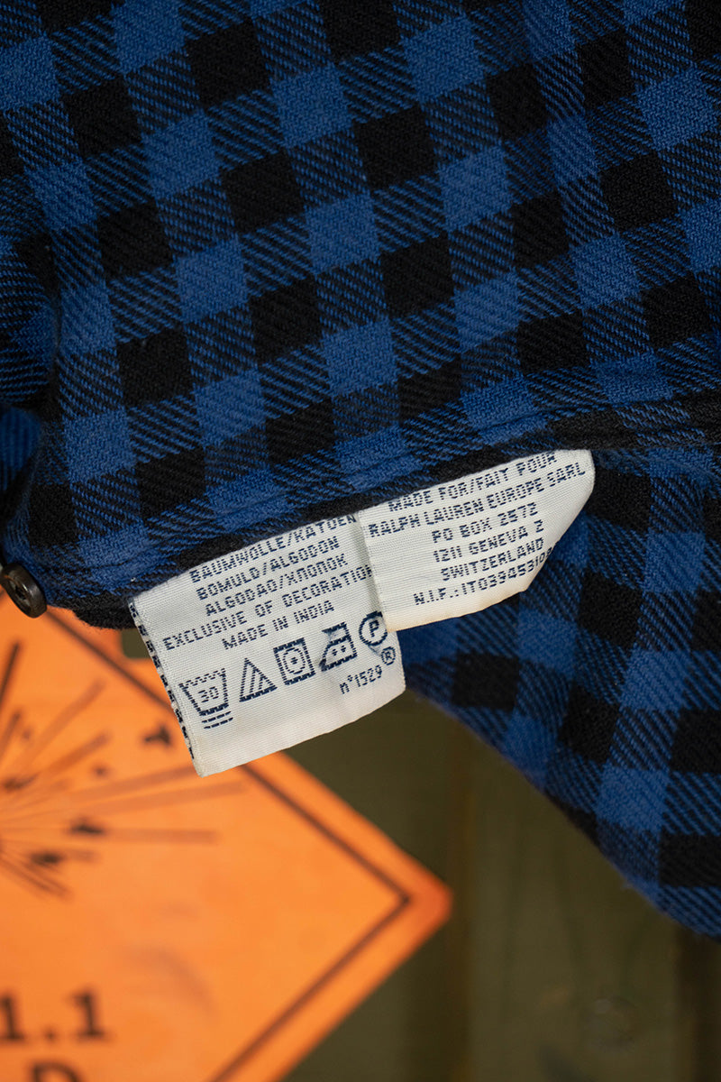 Camicia Polo Ralph Lauren vintage 1990 scacchi "XL"