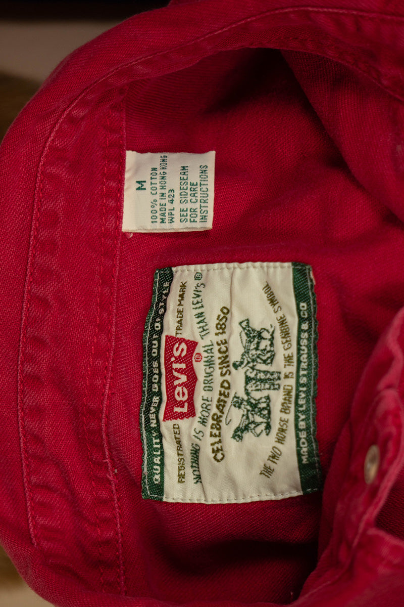 1990 Camicia Western Levi's Rossa "L"