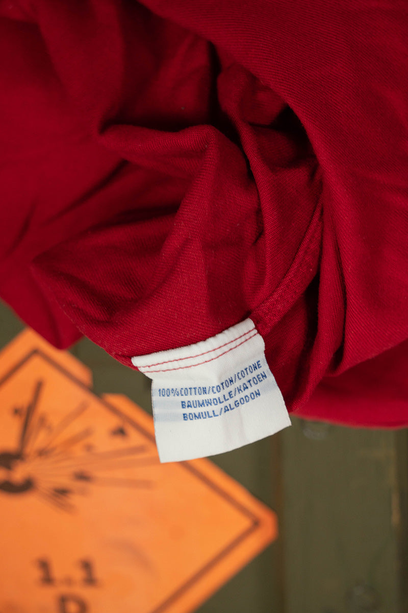 1990 Camicia Polo Ralph Lauren Rossa "L"