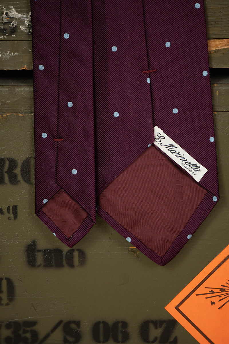 Cravatta E.Marinella Viola Punti