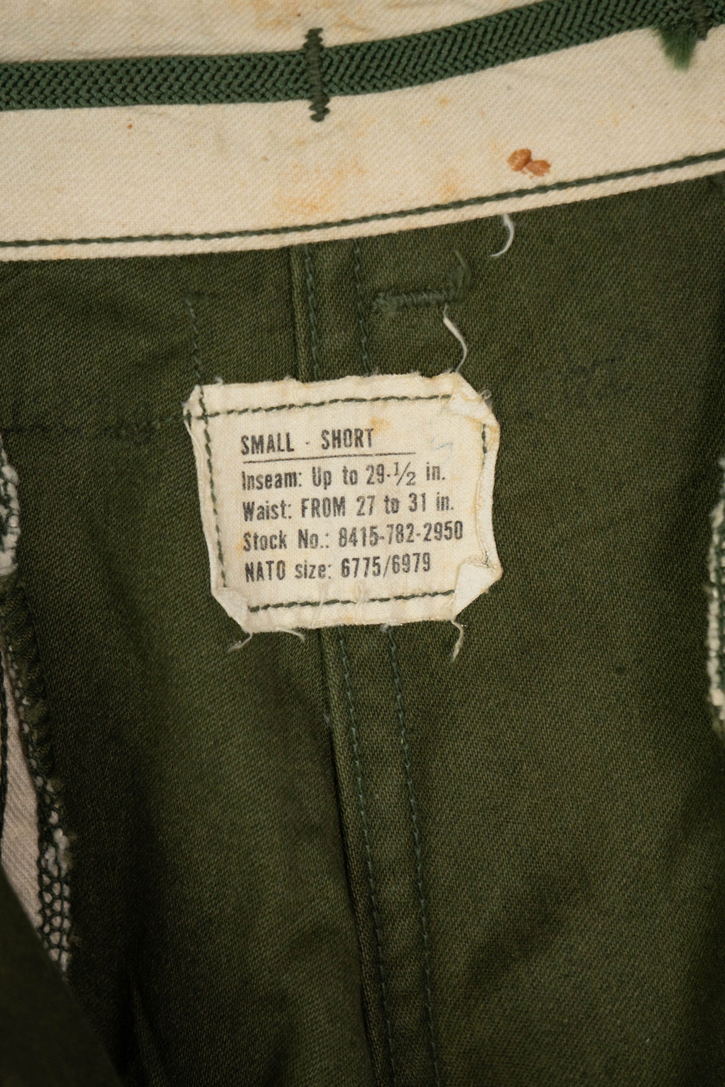 1972 Pantaloni Cargo Us Army Og-107 - S Long