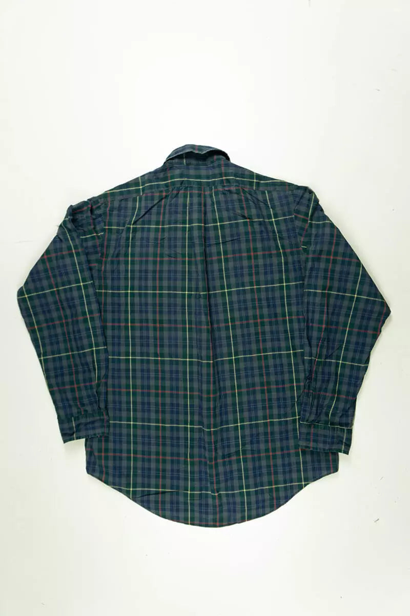 Camicie Ralph Lauren a Scacchi Classic Fit Verde - L