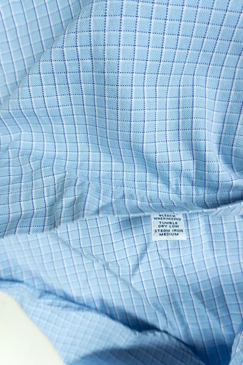 Camicie Ralph Lauren a Scacchi Classic Fit Azzurro "M"