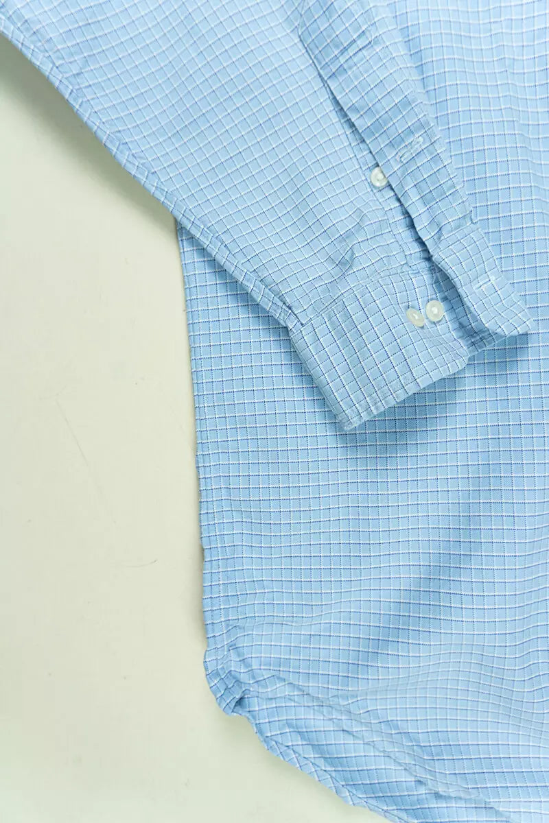 Camicie Ralph Lauren a Scacchi Classic Fit Azzurro "M"