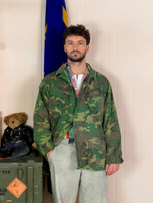 Camicia Jungle Vietnam US Army Woodland 1969 "M Reg"