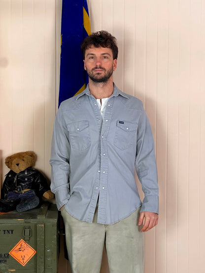 2000 Camicia Wrangler Texana Grigia - M
