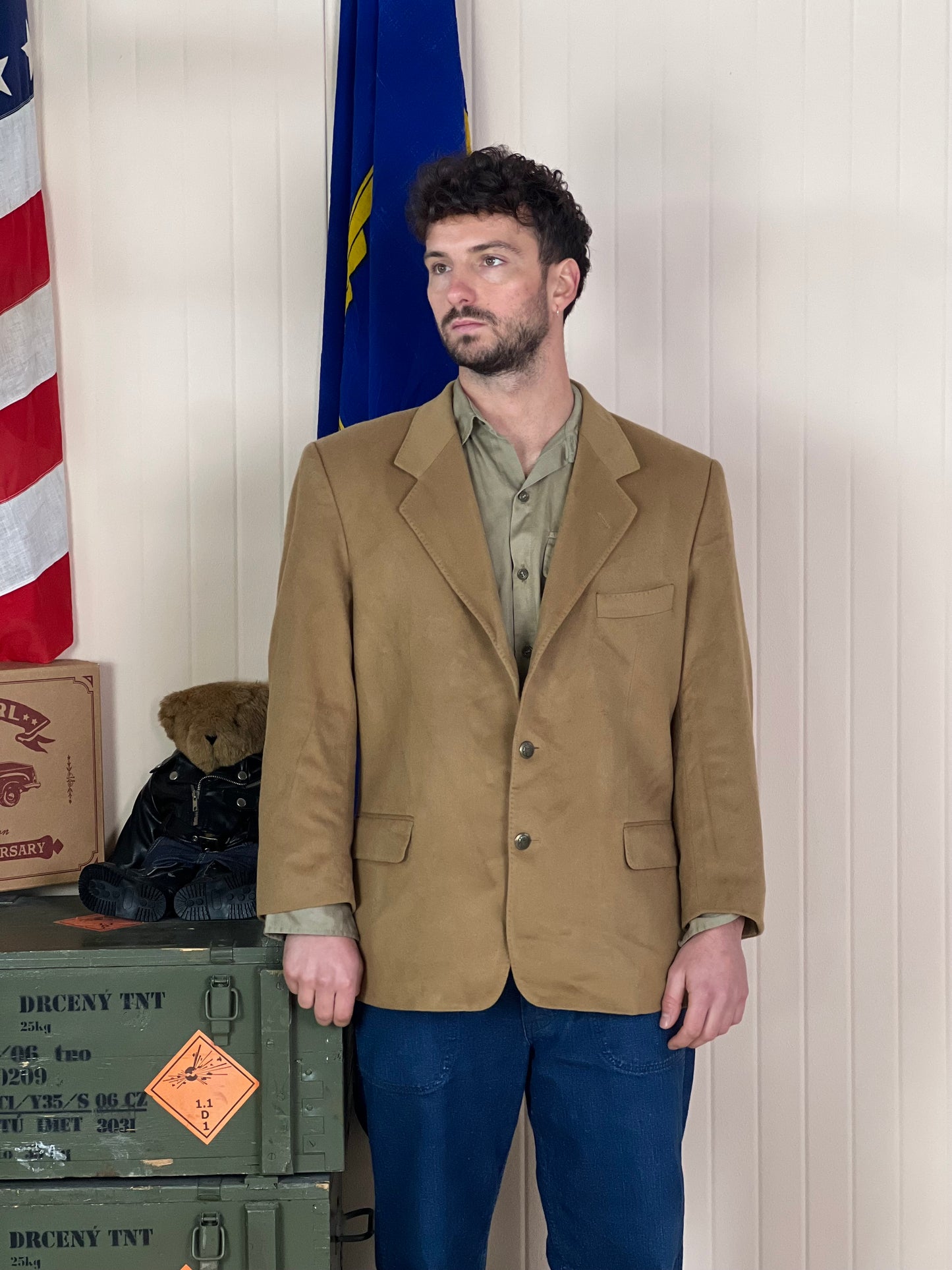 Blazer Cammello Texco in Cashmere "IT 50"