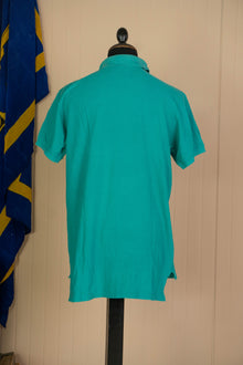1990 Polo Lacoste IZOD USA Maniche corte Verde Acqua - XXL