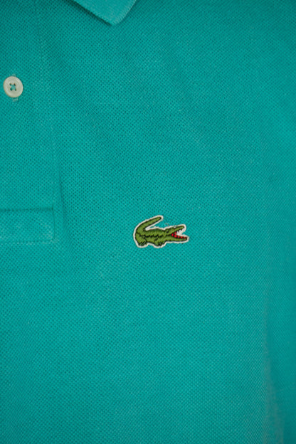 1990 Polo Lacoste IZOD USA Maniche corte Verde Acqua - XXL