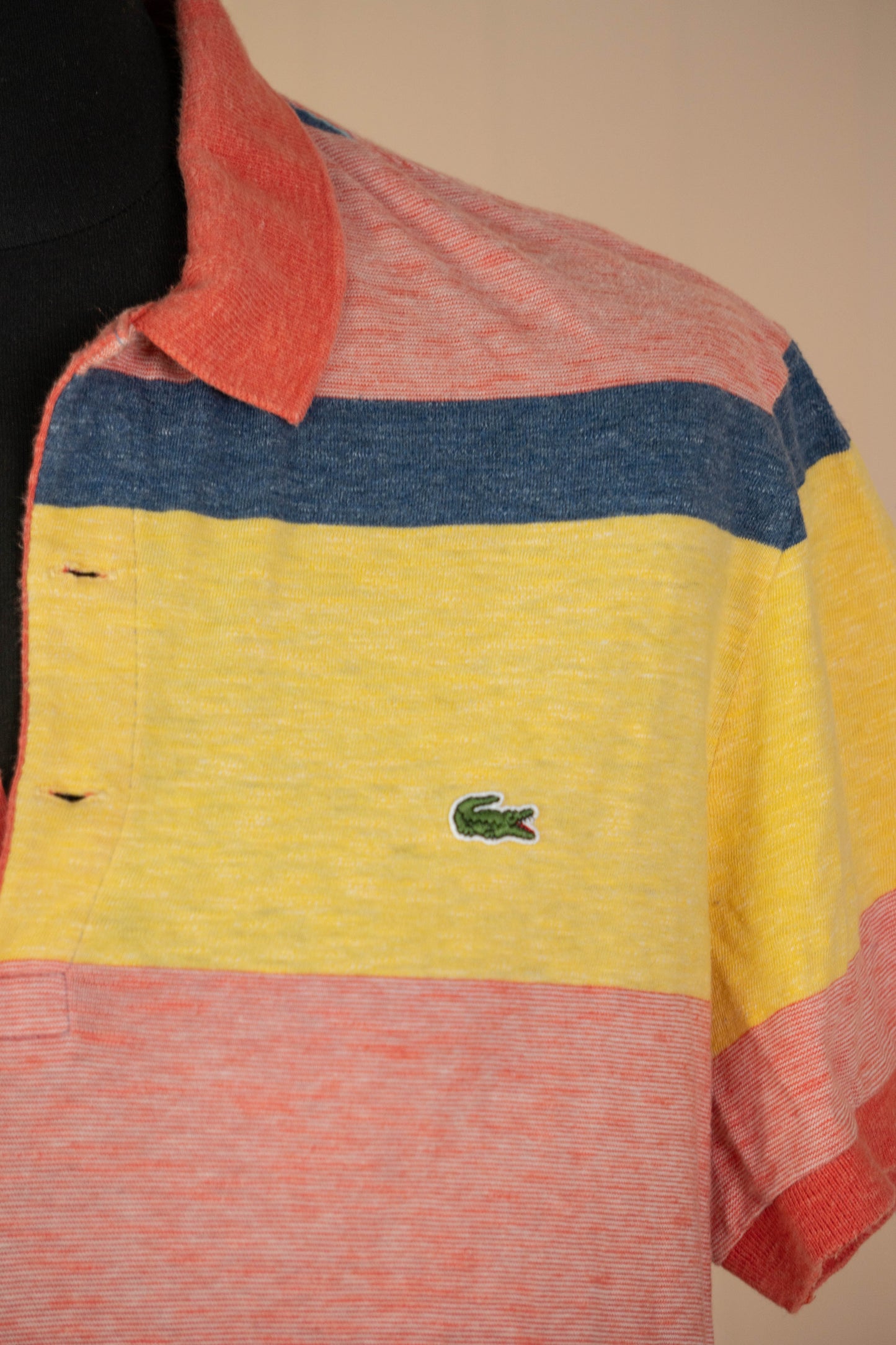 2010 Polo Lacoste Multicolore a righe- L
