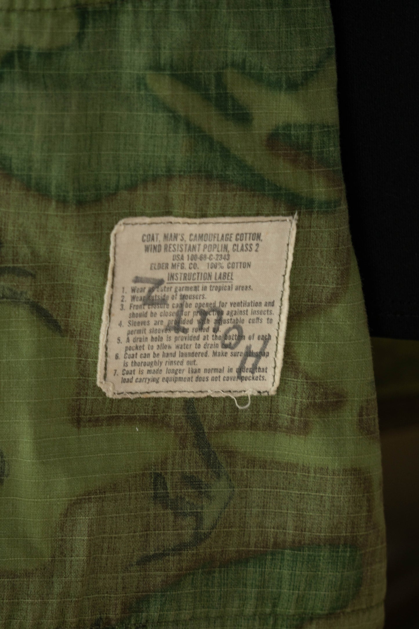 Camicia Jungle Mimetica US Army 1968 - M Long