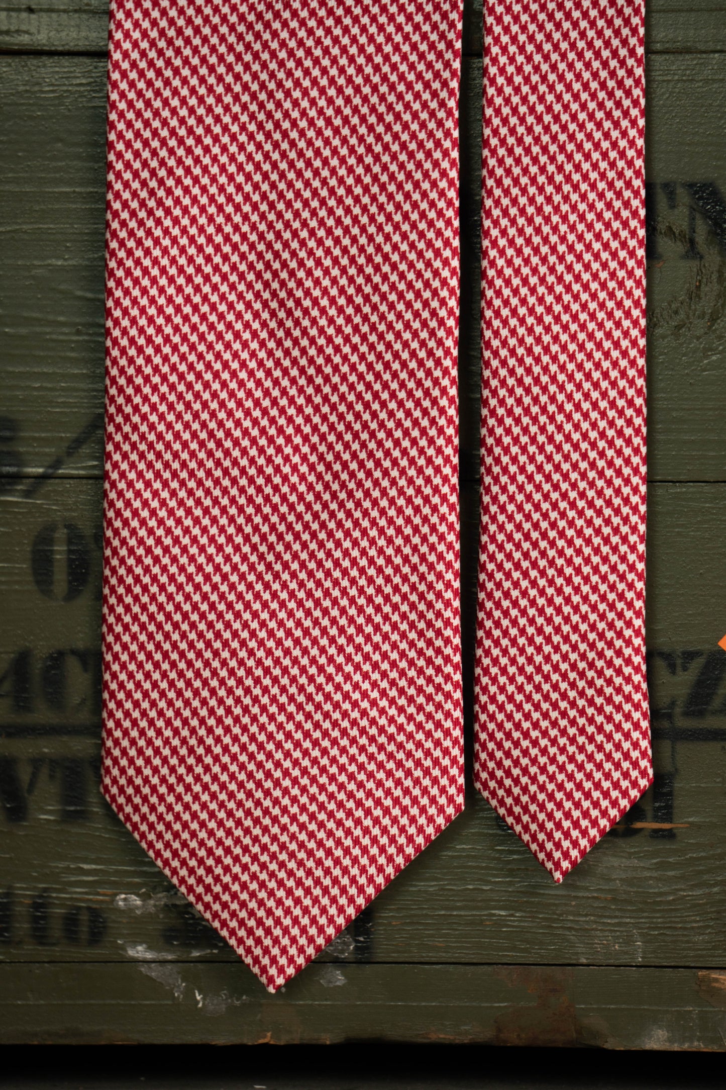Cravatta E.Marinella Rossa e Bianca