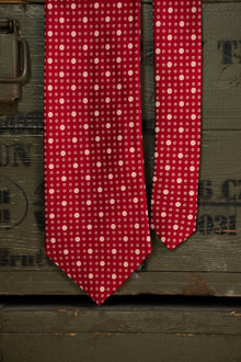 Cravatta E.Marinella Rossa Pois Bianchi