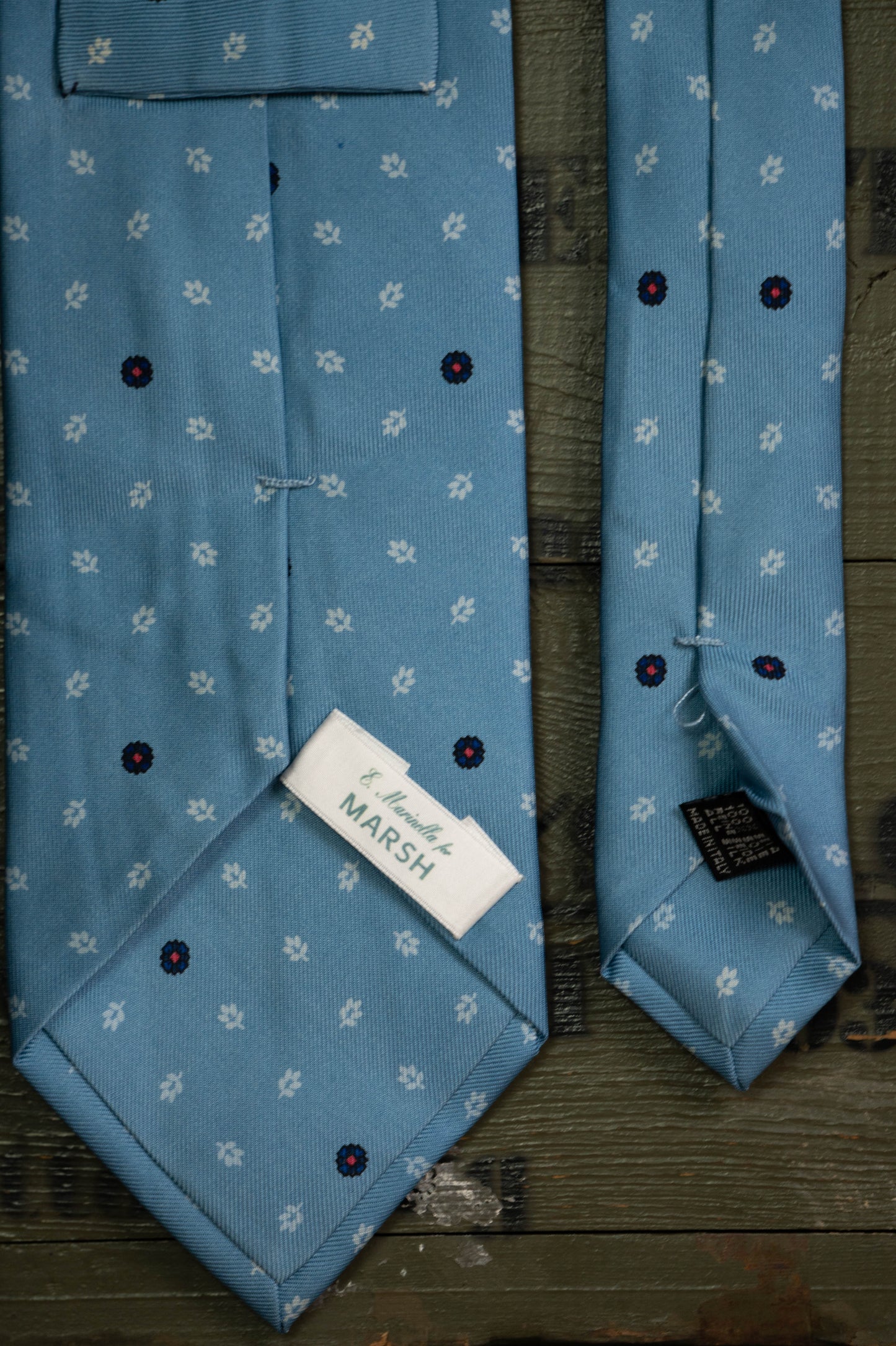 E.Marinella Blue Tie