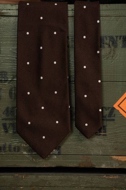 E.Marinella Black Patterned Tie
