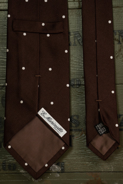 E.Marinella Black Patterned Tie