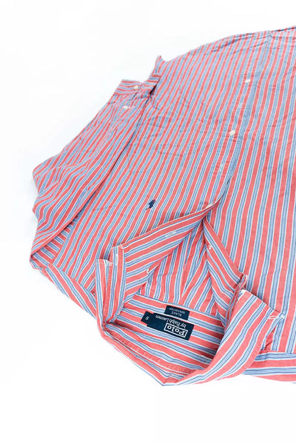 Camicia Ralph Lauren a Righe Classic Fit Rosso "S"