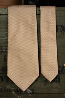 Cravatta E.Marinella Beige e Bianca