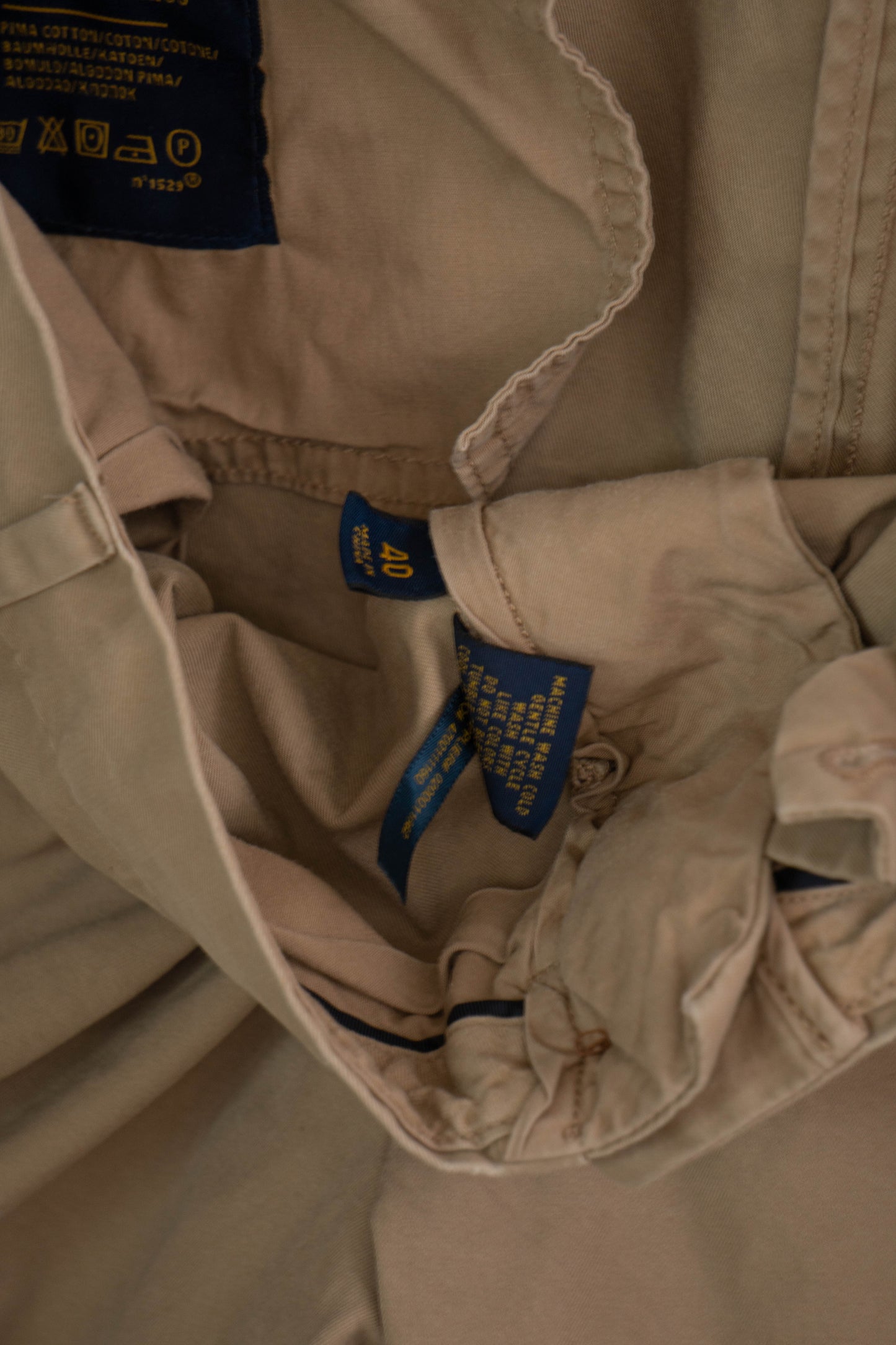 Bermuda Ralph Lauren Straight Fit Beige - W 40