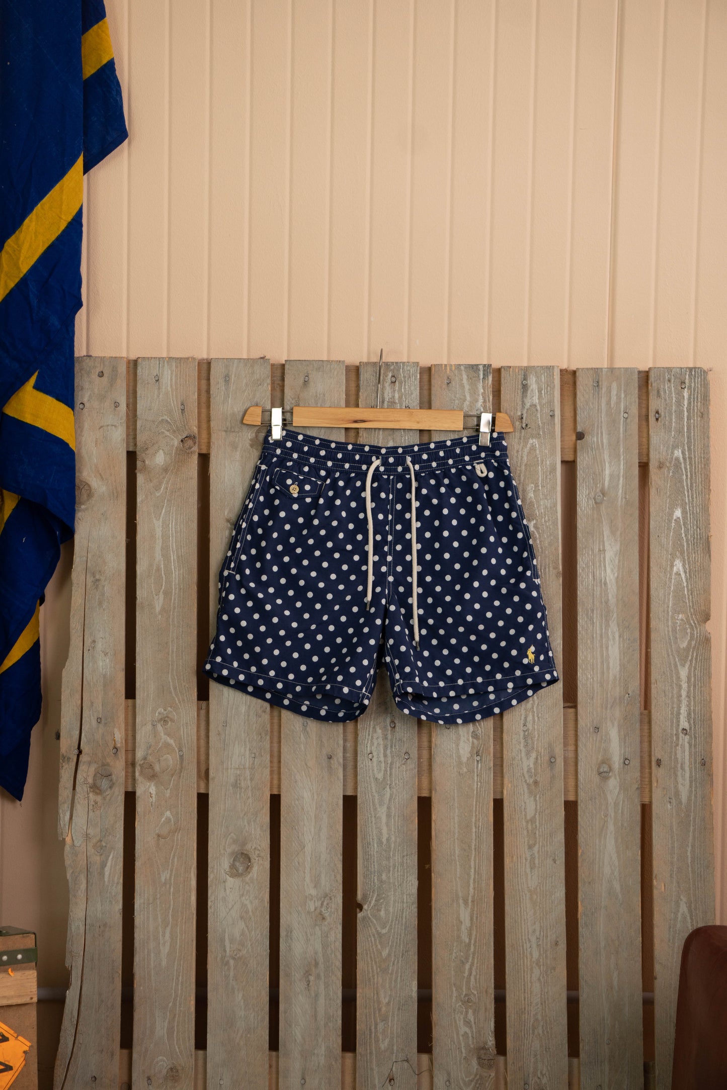 Costume da Bagno Ralph Lauren Blu Scuro a Pois - S