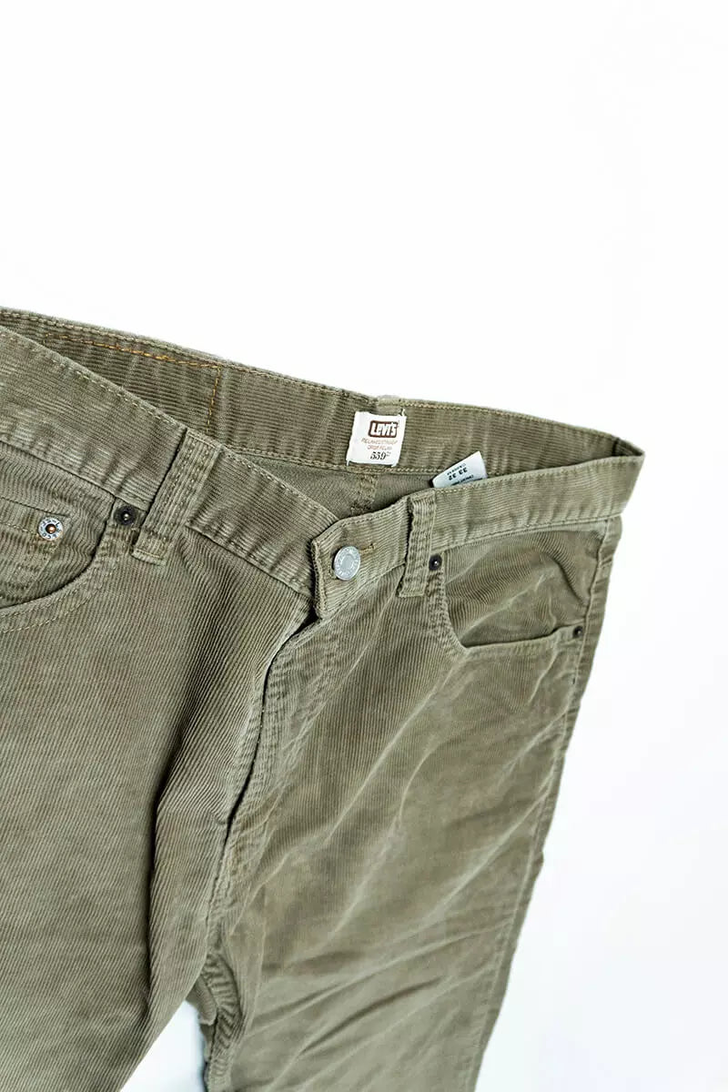 Pantaloni Velluto Levi's 511 Marrone "W33"
