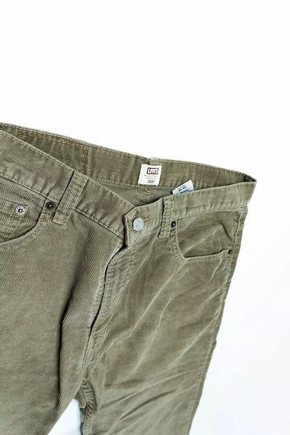 Pantaloni Velluto Levi's 511 Marrone "W33"