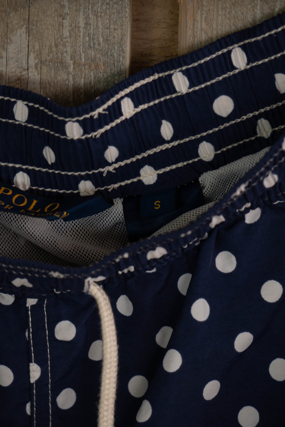 Costume da Bagno Ralph Lauren Blu Scuro a Pois - S