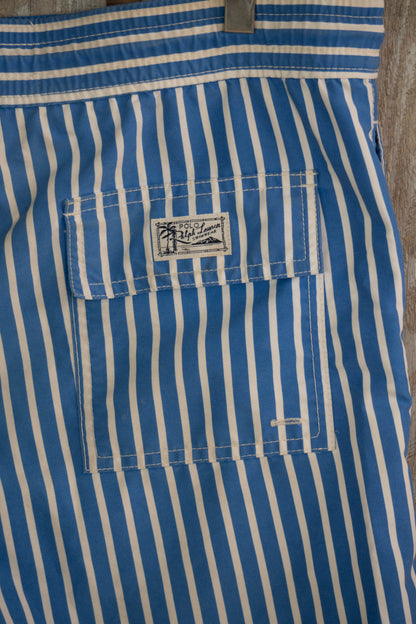 Costume da Bagno Ralph Lauren a righe Azzurre e Bianche - S