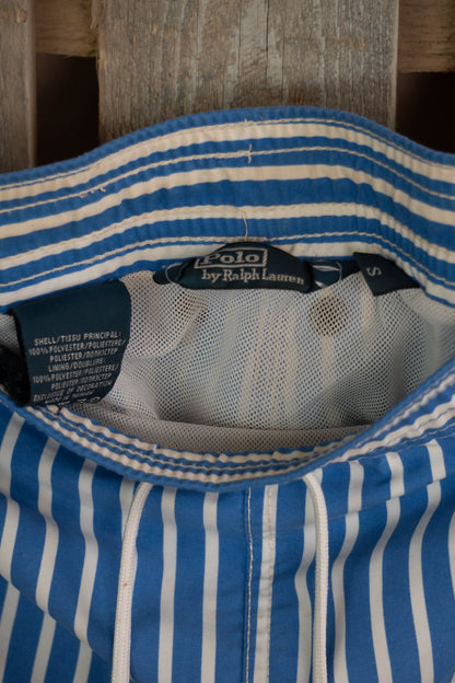Costume da Bagno Ralph Lauren a righe Azzurre e Bianche - S
