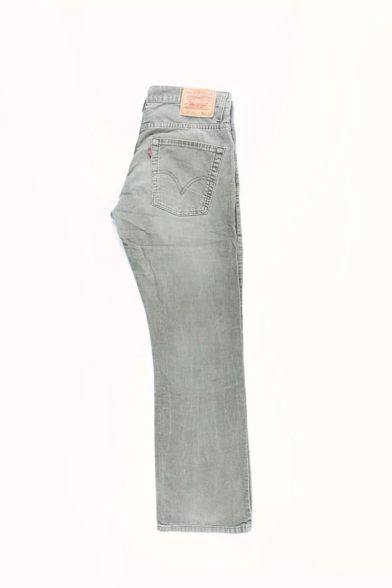 Pantaloni Velluto Levi's 511 Grigio "W 32"