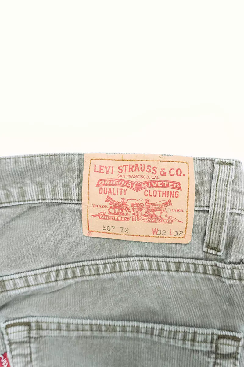 Pantaloni Velluto Levi's 511 Grigio "W 32"