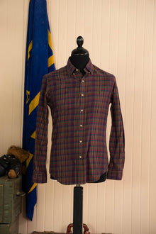 2010 Camicia A Quadri Ralph Lauren Bordò Slim fit - S