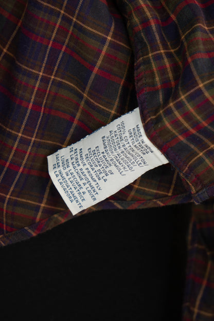2010 Camicia A Quadri Ralph Lauren Bordò Slim fit - S