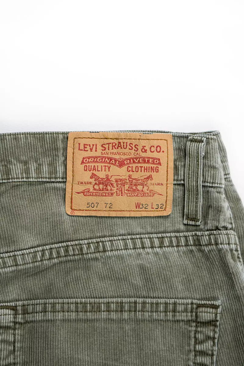 Pantaloni Velluto Levi's 511 Grigio "W 32"