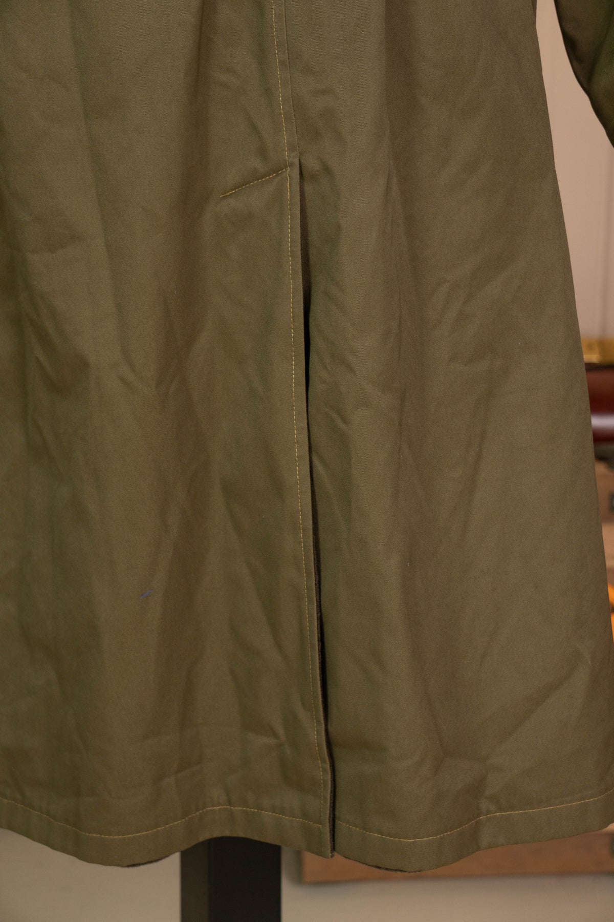 Impermeabile Trench Reverso Reversibile Verde e Marrone - IT 52