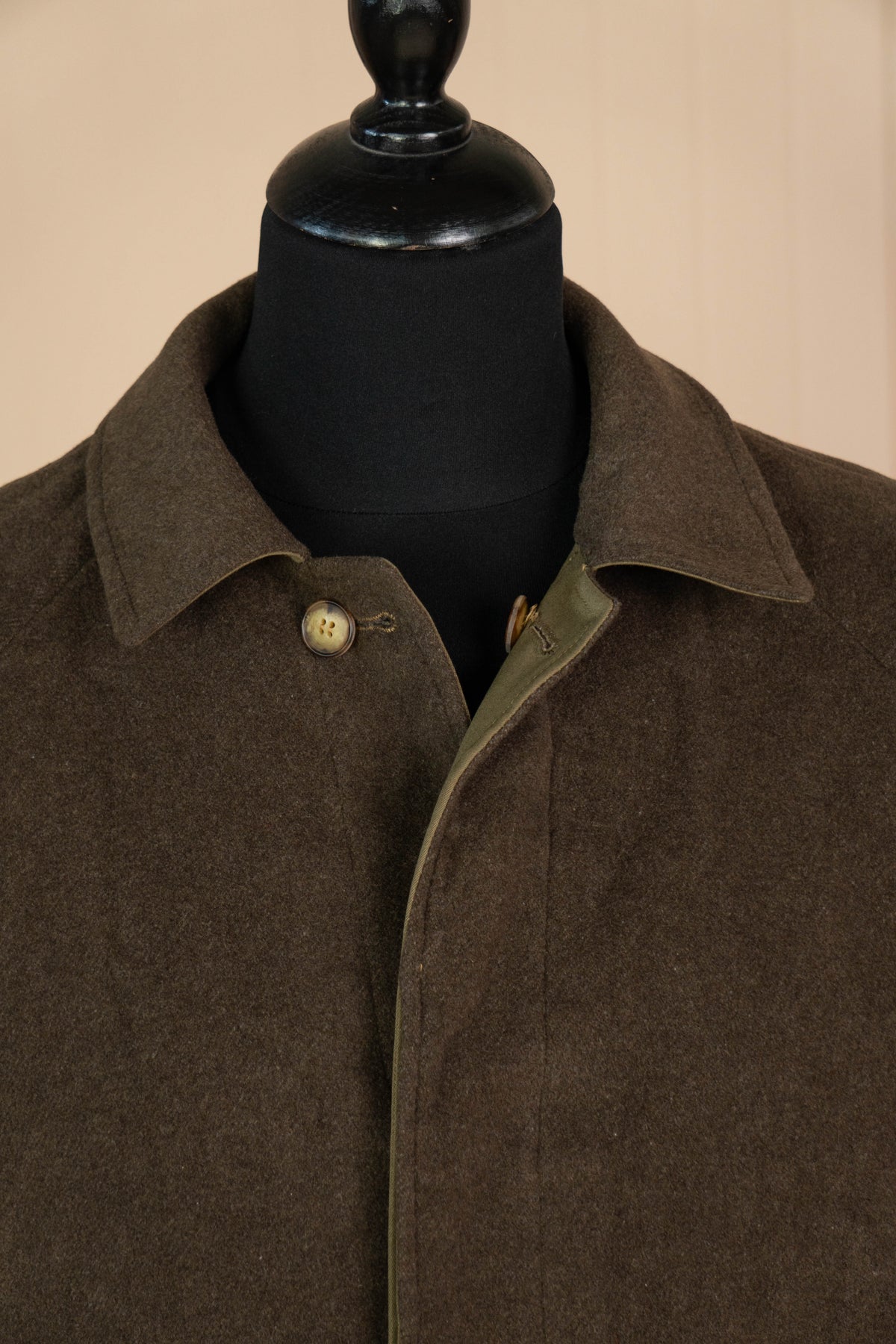 Impermeabile Trench Reverso Reversibile Verde e Marrone - IT 52