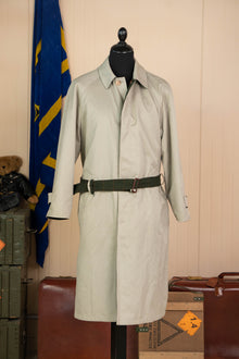 Impermeabile Trench Reverso Reversibile Verde e Panna - IT 54
