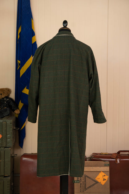 Impermeabile Trench Reverso Reversibile Verde e Panna - IT 54